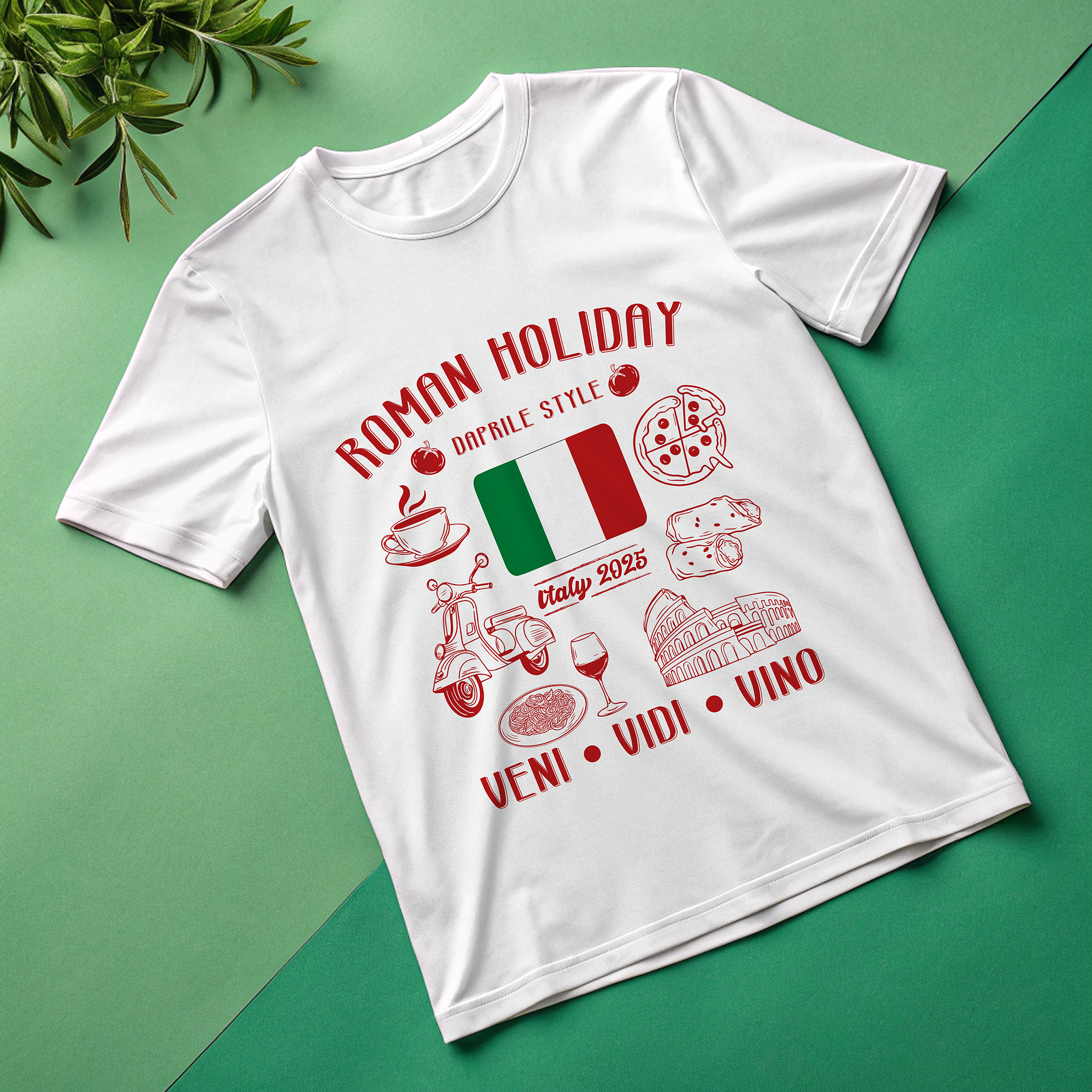 T-shirt Rome Holiday art artist branding design digital art graphic design holiday illustration illustration art italy logo old school procreate retro rome ui vintage