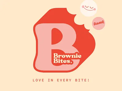 Brownie Bites branding brownies design graphic design illustration logo vector