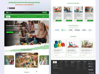 eCommerce web page design for Figma branding dashboard design figma graphic design illustration motion graphics page ui ux