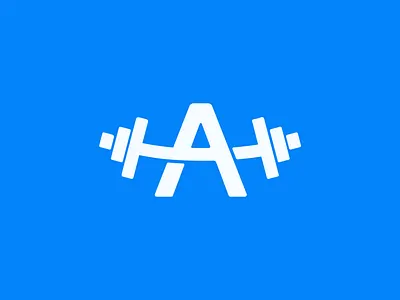 A Letter Dumbbell Fitness Logo Design a dumbbell a logo branding crossfit dumbbell exercise fitness gym logo health icon identity logo logo design logo designer logodesign logotype sport workout yoga