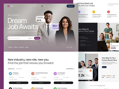 Job_li - Crowsourcing Job Seeker Platform agency branding company corporate crowdsource design elementor framer job landing opportunities page portal seeker ui vacancy webflow website wordpress