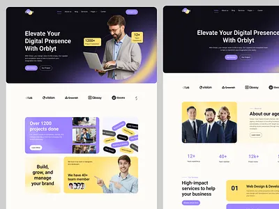 Orblyt- Business consulting Website business consulting design landing page service ui uiux ux web design website