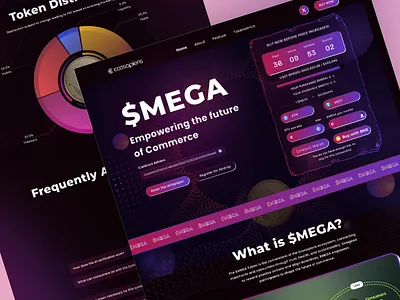 Mega-Meme coin landing page coin mega meme presale