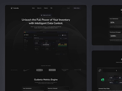 Gudanta | Fintech SaaS Landing page b2b business clean dashboard financial fintech homepage landing page management minimalistic landing page product design saas saas website software ui web web app web design webdesign website