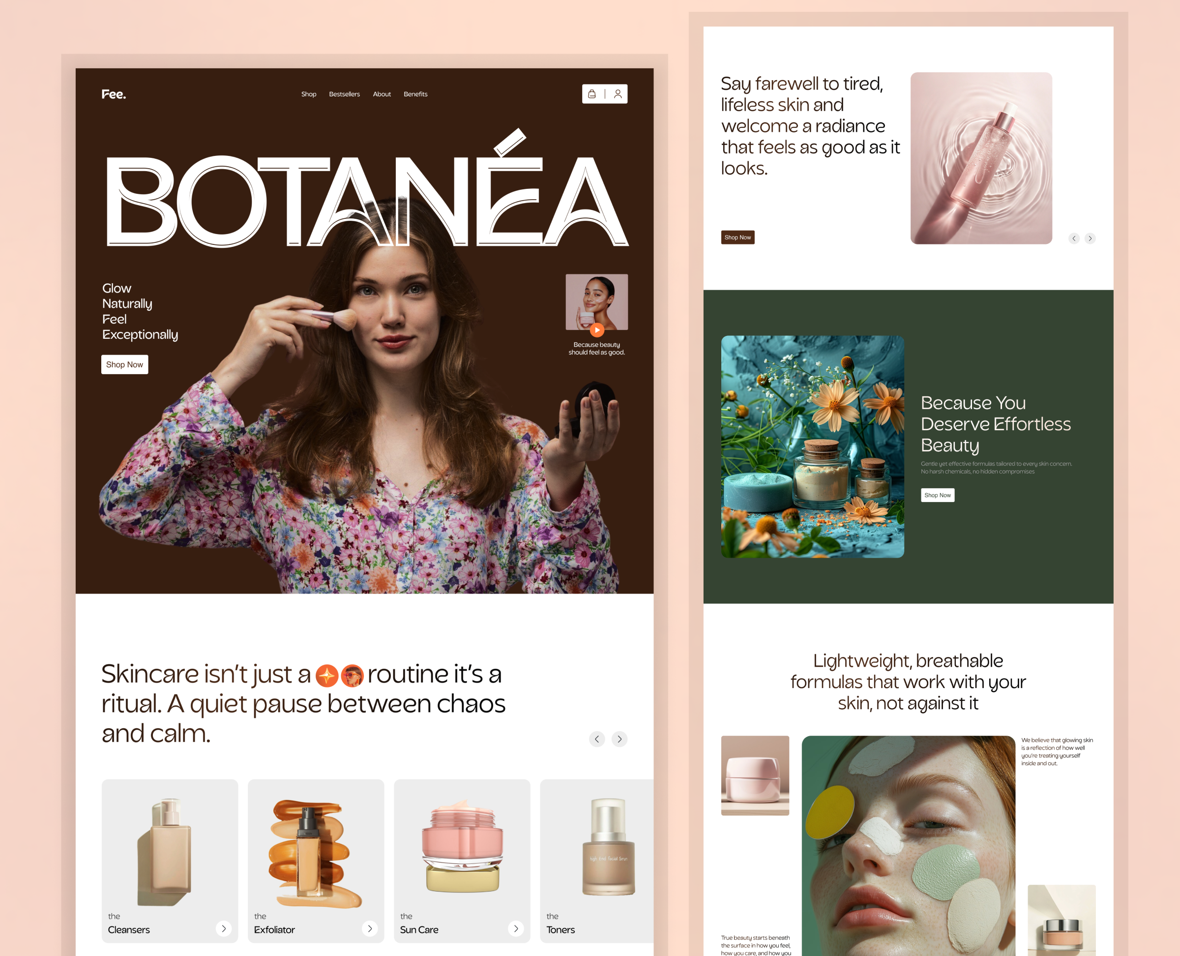 Example of Premium Landing Page UI/UX Design