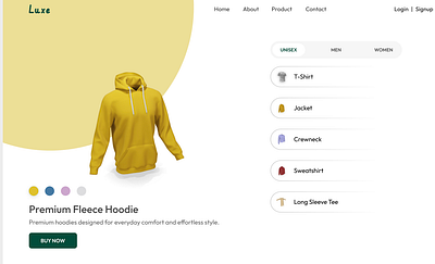 Luxe Hero section animation application branding design figma graphic design illustration landing page logo ui user interface