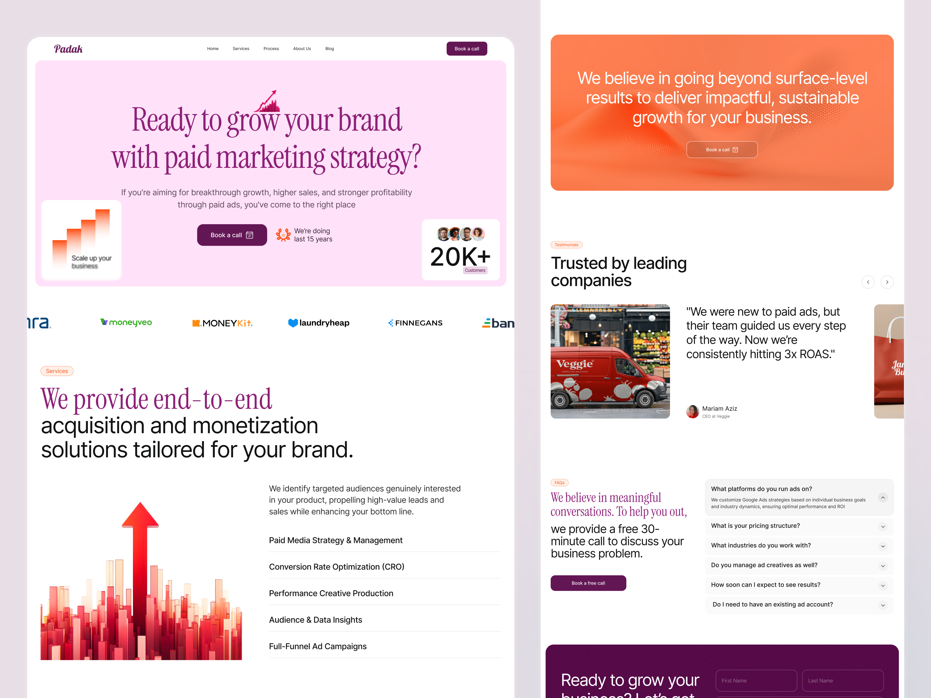 Example of Landing Page Design