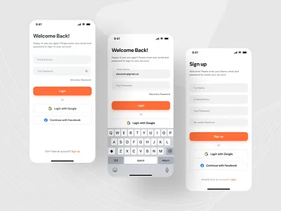 Login & Signup APP UI 2025 app ui branding graphic design login logo motion graphics shad khan shadkhanuiux signup social bazar social login trend 2025 ui ui dsign ui ux user research ux design