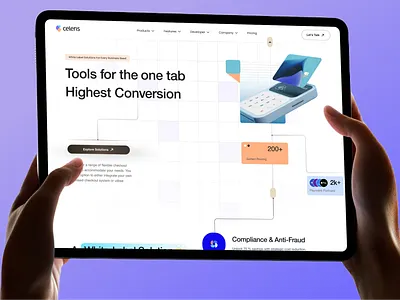 Clereispay website Hero Section branding design fintech hero section landing page product design typography ui ui ux ux visual design