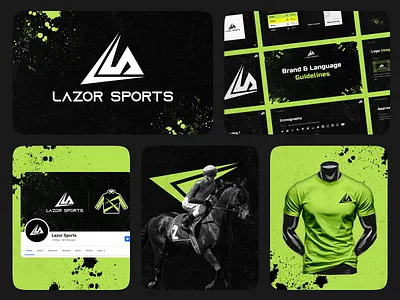 Lazor Sports Branding brand strategy brandidentity branding creative agency design studio graphic design logo logodesign social media sportsbranding typography vector visualidentity