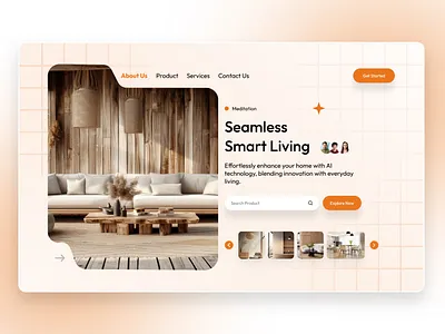 Smart Living Website Hero