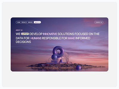 Futuristic About Page Landing about us agency colourful future futuristic landing landing page modern ui ux