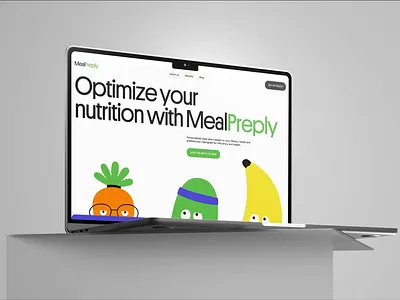 Website design for MealPreply 3d branding design graphic design illustration logo saas ui ux webdesign