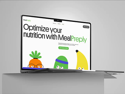 Website design for MealPreply 3d branding design graphic design illustration logo saas ui ux webdesign