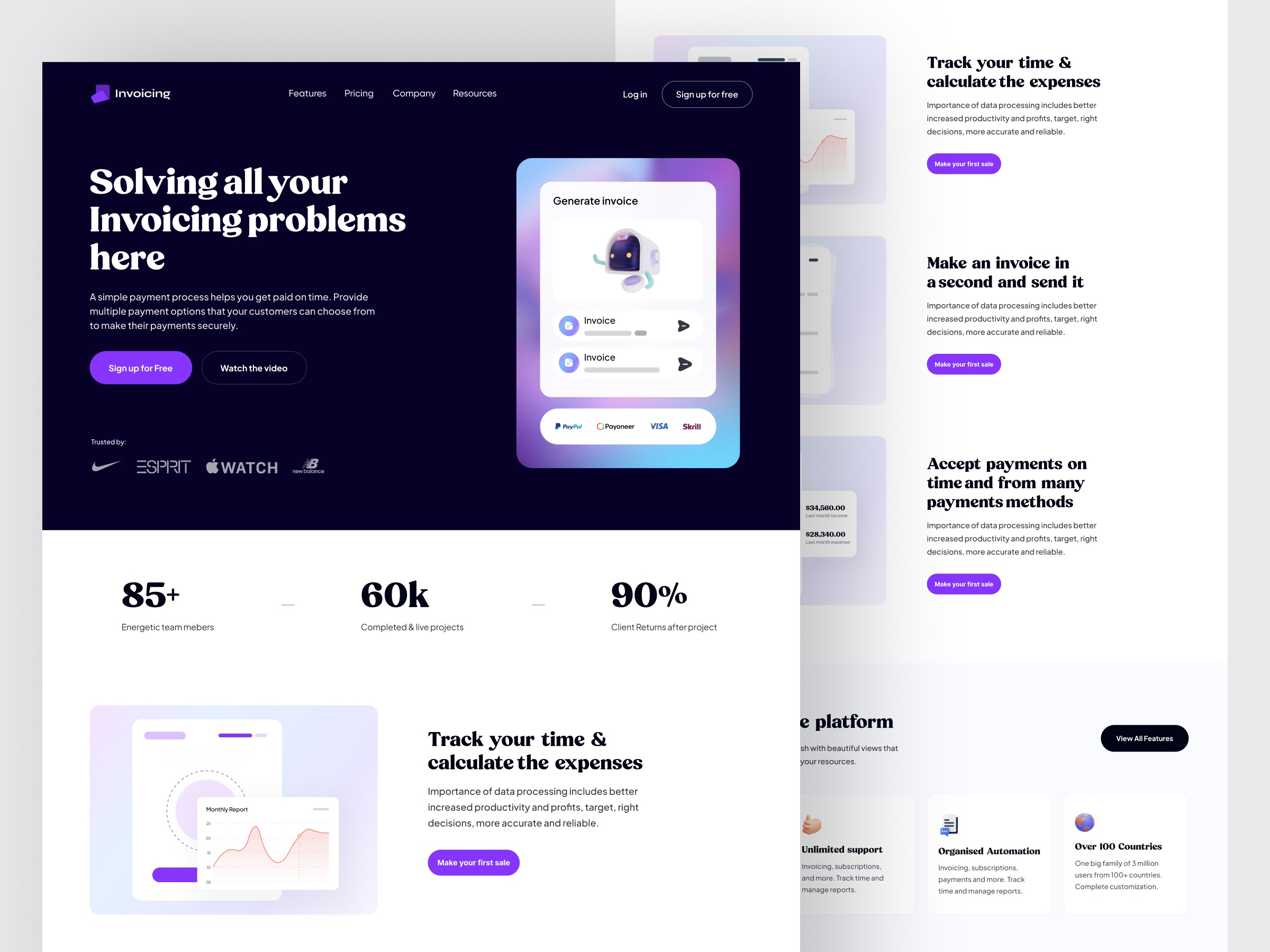 Example of Landing Page Design