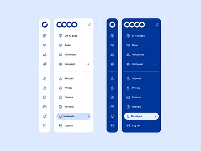 Sidebar menu UI design analyticsui dashboarddesign minimalui sidebarui socialmediatool
