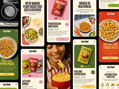 Lazy food ecommerce food food ecommerce food packaging food website packaging design pasta pasta packaging pasta website ui website