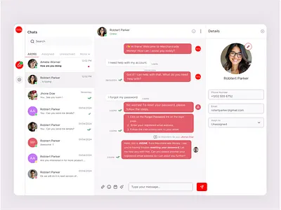 Smart Live Chat Interface — Customer Support Reimagined 💬✨ chat ui cleanui ui