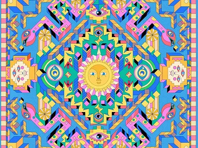 Snake art colourful geometric graphic graphic design illustration print psychedelic scarf vector vision art