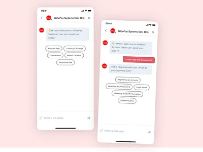 Live chat Mobile app cleanui