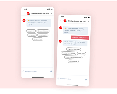 Live chat Mobile app cleanui