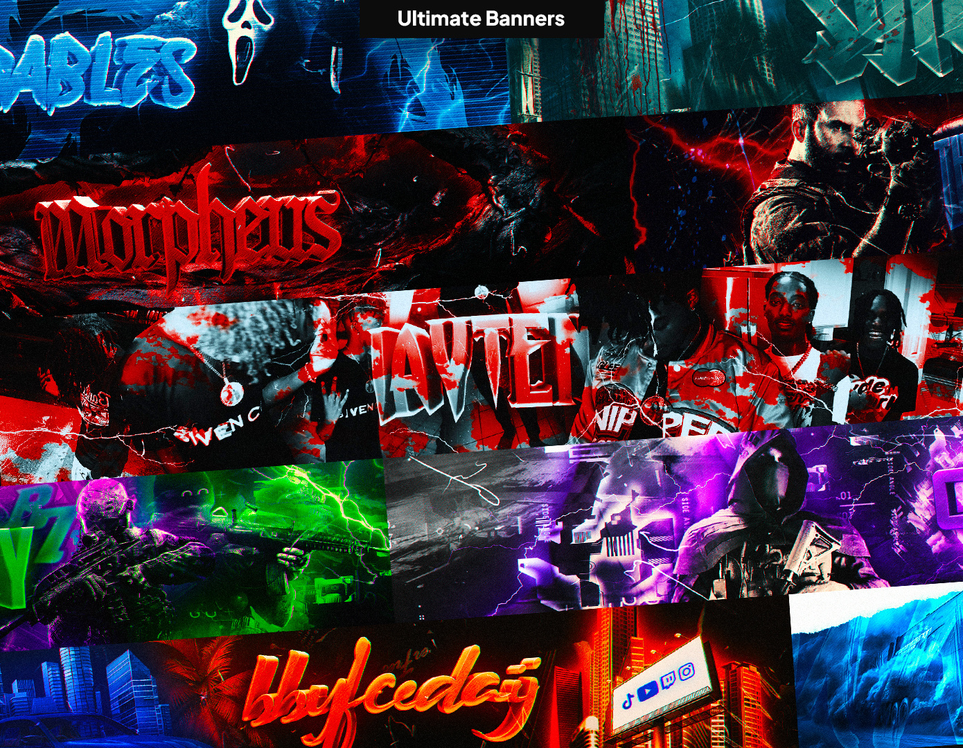 Ultimate Banners/Headers by GstaikDesigns 3d banner 3d gaming banner banner banner and logo design designs fiverr free banner gaming gaming banner gfx graphic design header headers logo pack twitter ultimate banner ultimate gaming banners youtube