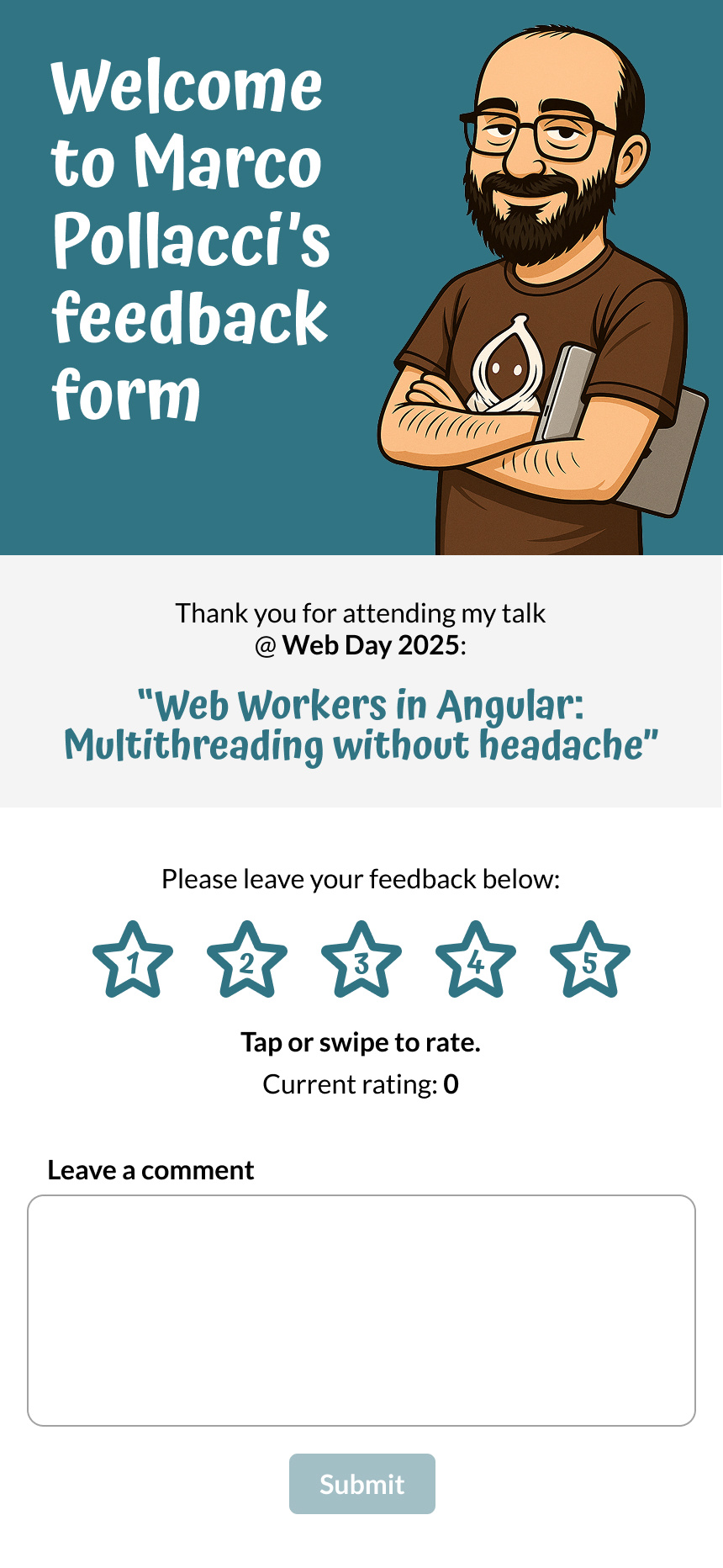 Marco Pollacci’s Feedback Form – SPA UX/UI concept ai figma uxui design