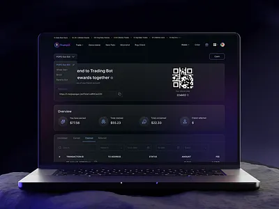 TrumpX - AI Trading affiliate ai ai trading back office blockchain bot crypto landing page referral telegram trading ui ui design ux ux design web design