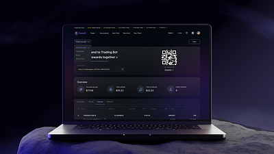 TrumpX - AI Trading affiliate ai ai trading back office blockchain bot crypto landing page referral telegram trading ui ui design ux ux design web design