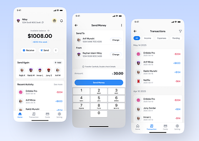 Fintech Mobile App UI UX Design app ui app ui ux bank app bank app ui fintech app ui fintech mobile app mobile app ui ui ux design