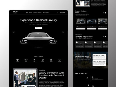 UAE Car Rental Modern Website UI/UX car rental car rental website dubai cars ecommerce website figma website design luxury cars luxury website design modern website design ui ux design user interface design