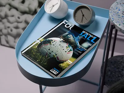Football Magazine Book (Magazine Cover Project) app branding design graphic design illustration logo typography ui vector