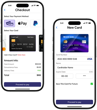 #DailyUI credit card design illustration ios mobile payment ui