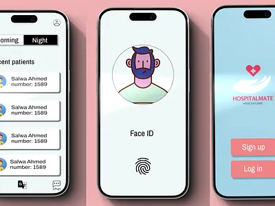 HospitalMate design health care mobile app ui ux