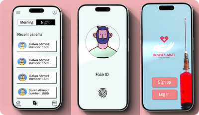 HospitalMate design health care mobile app ui ux