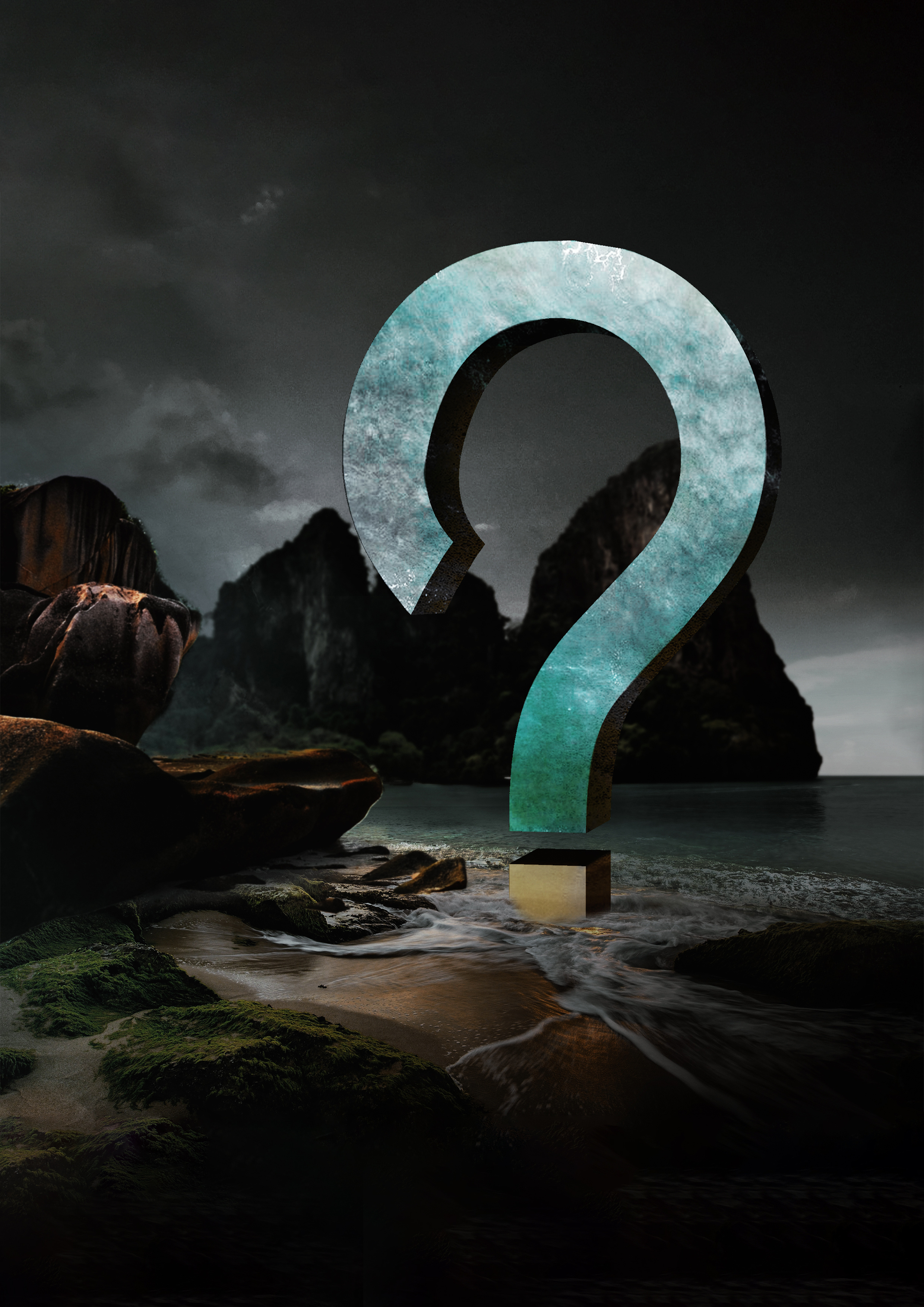 Question Mark coverart design graphic design music photoshop poster posterdesign