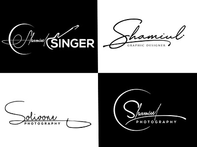 Singnature Logo branding graphic design logo
