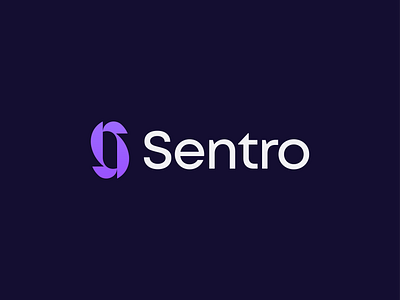 Sentro - Tech Startup Logo // For Sale branding futuristic logo logo logo design logo designer minimal logo modern logo s logo sentro software tech tech logo technologic logo