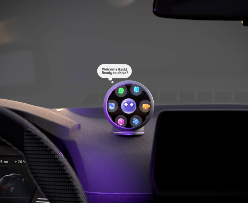 Driving Assistant Concept 3d ai animation app assistant car design motion graphics product design ui ux vehicle