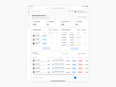 MyFactory - Dashboard Management Factory Tablet Version dashboard dashboard design factory management factory management dashboard figma ui ui design ui designer uiux uiux design uiux designer ux ux design ux designer