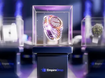 EmpireDrop - Stream Package 3d animation blender branding brands empiredrop graphic design luxury motion graphics stream overlay twitch watch