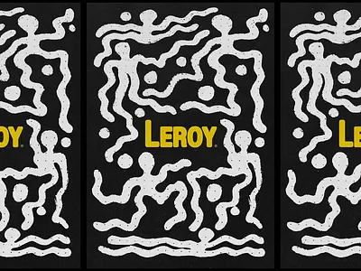 Leroy abstract design forms graphic design identity illustration wild