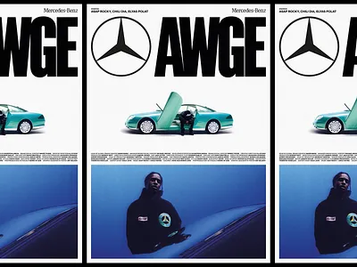 AWGE poster asap design graphic design identity mercedes minimal poster poster design poster layout rocky