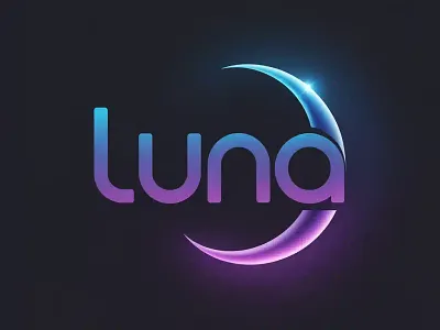 Luna – Elegant Moon-Inspired Logo Design lunatypography