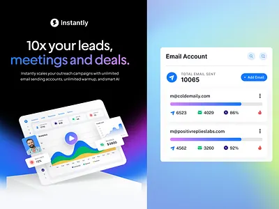 Instantly Revamp conversion rate optimisation design homepage marketing website saas saas website ui web design website