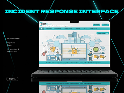 Incident Response Portal design figma figmaa graphic design ui ux websitre