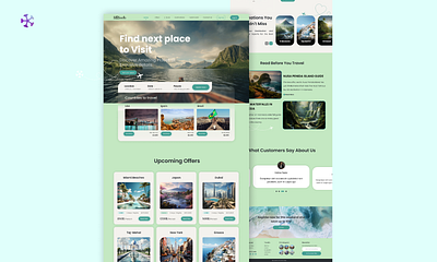 Travelling Landing Page landing page travelling landing page ui ux web app website design