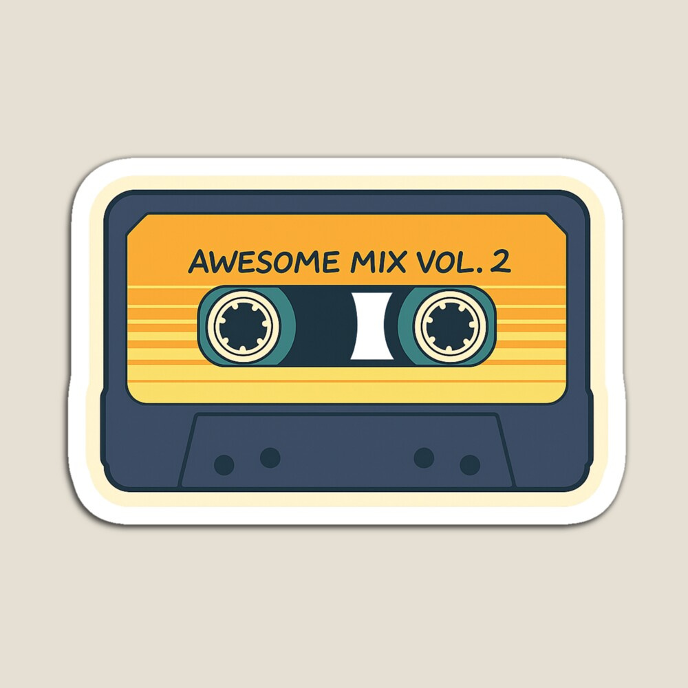 Awesome Mix Vol. 2 – 80s Vibes 3d animation awesome branding cap digital graphic design hoodie illustration illustrator logo mix motion graphics mug photoshop t shirt ui vector vol