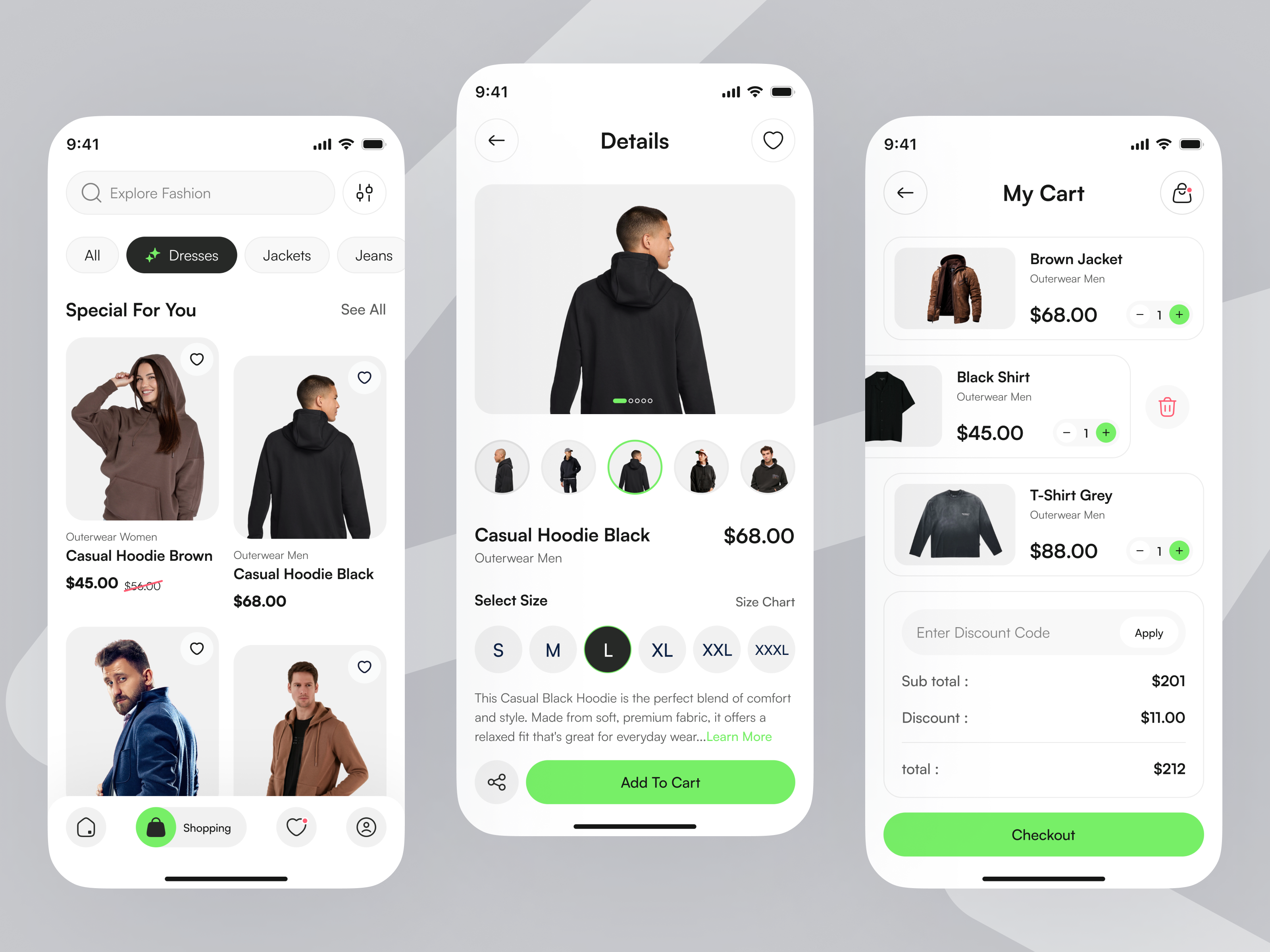 Example of E Commerce Mobile App Design