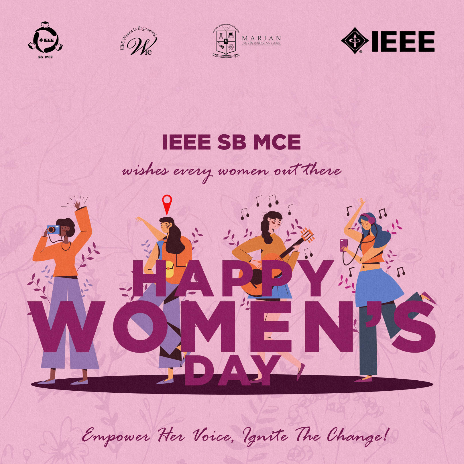 Women's Day Wish Poster for Social Media figma graphic design womens day